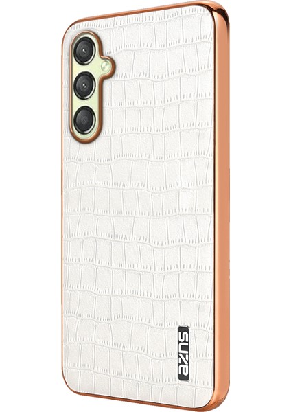 Samsung Galaxy A14 5g / 4g Timsah Dokulu Deri+Tpu Düşmeyi Önleyici Telefon Kapağı (Yurt Dışından)