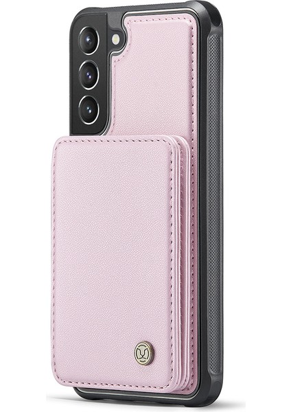 Samsung Galaxy S21 5g / S21 4g Manyetik Kickstand Pu+Tpu Telefon Kapağı (Yurt Dışından)