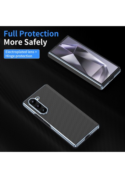 Samsung Galaxy Z Fold5 5g Elektro Kaplama Lens Karbon Fiber Doku Pc Telefon Kapağı (Yurt Dışından) indirimleri