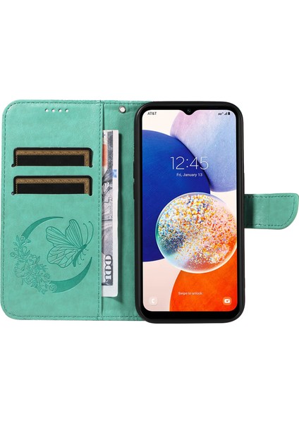 Samsung Galaxy A15 4g / 5g Cüzdanlı Pu Deri Kapaklı Telefon Kılıfı (Yurt Dışından)