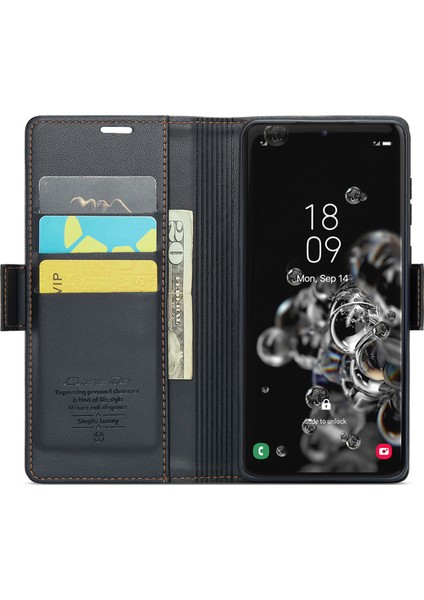 Samsung Galaxy S20 Ultra Cüzdan Deri Telefon Kılıfı (Yurt Dışından)