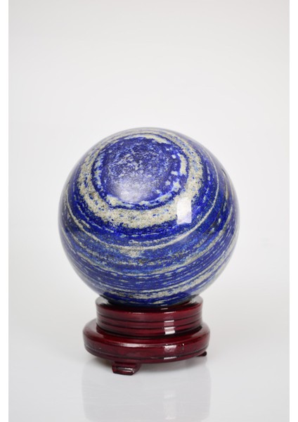 Standlı Lapis Lazuli Taş Küre