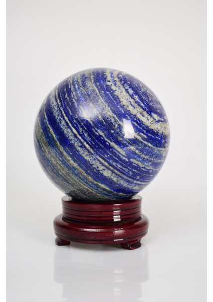 Standlı Lapis Lazuli Taş Küre
