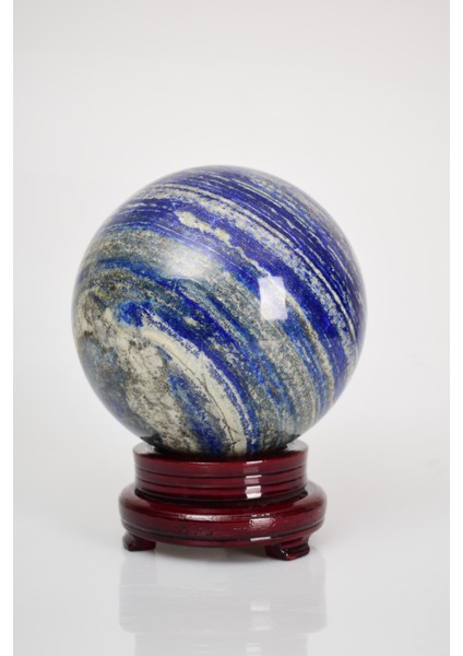 Standlı Lapis Lazuli Taş Küre