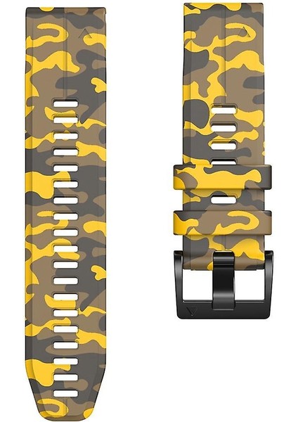 Garmin Quatix 5 (22MM) Kamuflaj Silikon Saat Kordonu fırsatları