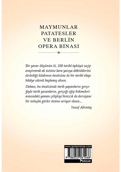 Maymunlar Patatesler ve Berlin Opera Binası