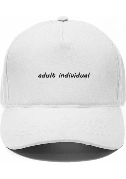 ''adult Individual'' (Yetişkin Birey) Işlemeli Cool Şapka