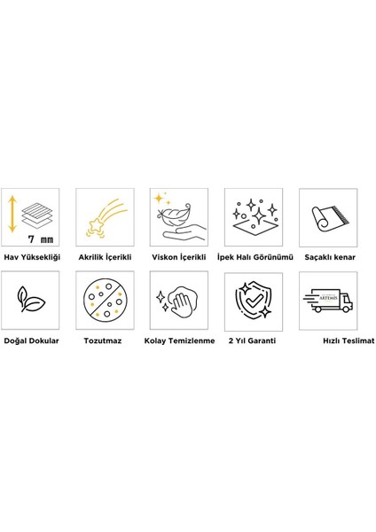 Gotik 02718b Gri Kemik Modern Desen Halı modelleri