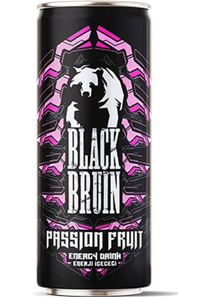 Black Bruin Passion Fruit Aromalı Enerji Içececeği 250ML x 24 Lü