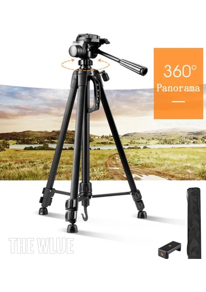 The Wlue Profesyonel Outdoor Tripod 140CM Tüm Dslr Kameralarla Uyumlu Video Fotoğraf Çekim Tripod