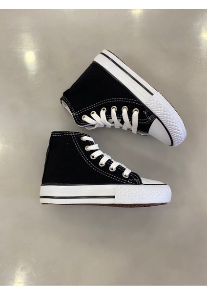 Siyah Uzun Keten Bilekli Spor Ayakkabı Günlük Sneaker modelleri