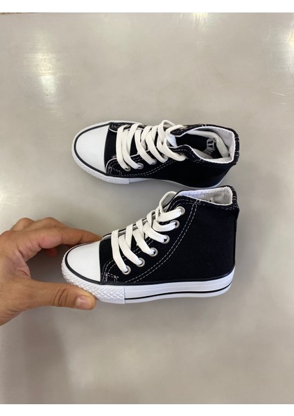 Siyah Uzun Keten Bilekli Spor Ayakkabı Günlük Sneaker indirimleri