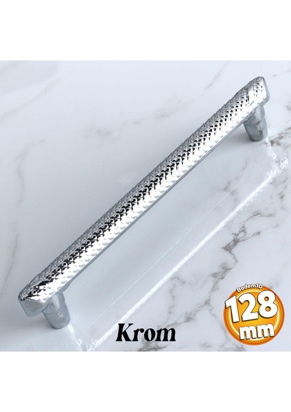 Dekor Krom Metal Kulp 128 mm 12.8 cm Mobilya Çekmece Mutfak Dolabı Dolap Kulpları Kapak Kulpu Kulbu