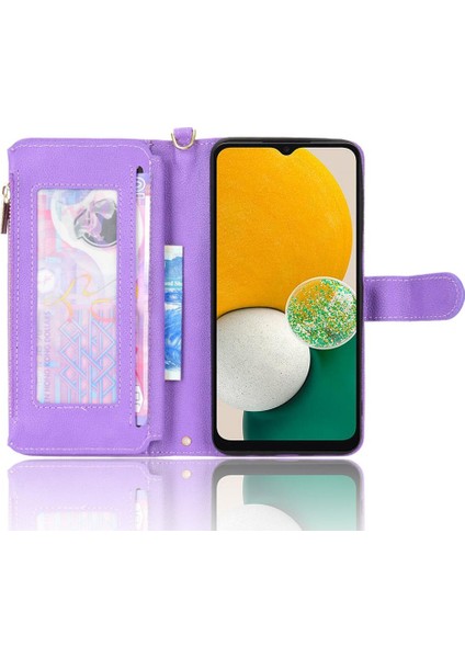 Samsung Galaxy A13 5g Için Kılıf Fermuar Cüzdan Kart Tutucu Manyetik Pu Flip (Yurt Dışından) fırsatları