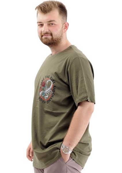 T-Shirt Bıs Yaka Chance 24084 Haki fiyatları