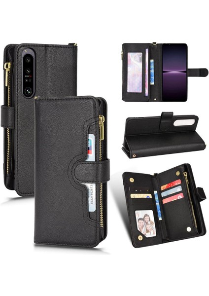 Sony Xperia 1 Iv Için Kılıf Deri Kapak Fermuar Cüzdan Kart Tutucu Pu Flip (Yurt Dışından) indirimleri