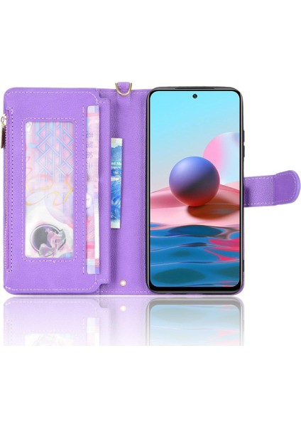 Xiaomi Redmi Not 10 4g Fermuar Cüzdan Manyetik Pu Deri Flip Case (Yurt Dışından) fırsatları