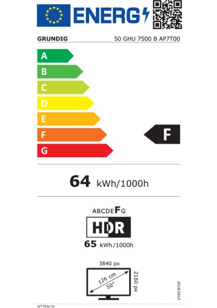 50GHU7500B 50" 127 Ekran Uydu Alıcılı 4K Ultra HD Smart LED TV