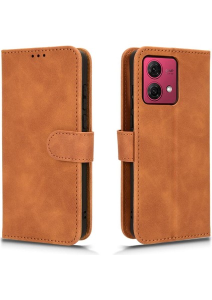 Motorola Moto G84 5g Koruyucu Kapak Kartı Ekleme Deri Için Kılıf (Yurt Dışından)