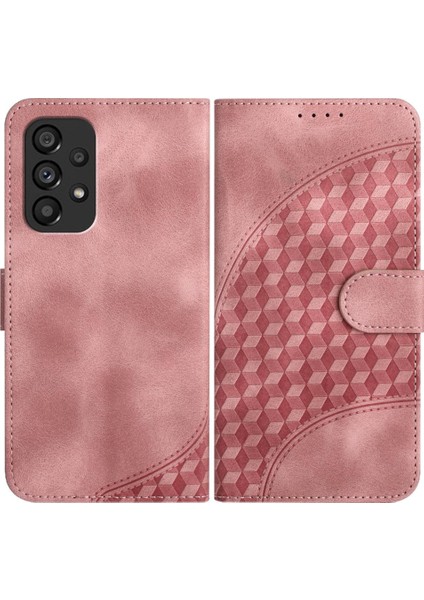 Samsung Galaxy A53 5g Geometrik Desen Darbeye Deri Kılıf (Yurt Dışından)