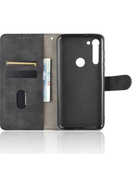Motorola Moto G8 Güç Tam Koruma Koruyucu Kapak Deri Kılıf (Yurt Dışından)