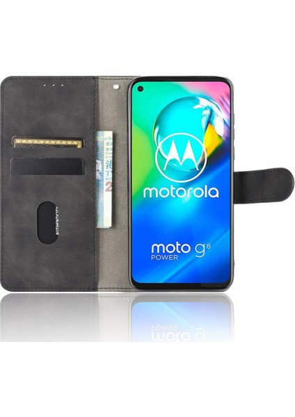 Motorola Moto G8 Güç Tam Koruma Koruyucu Kapak Deri Kılıf (Yurt Dışından)