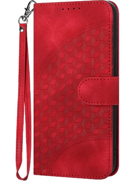 IPhone 11 Için Kılıf Pro Darbeye Deri Kılıf Geometrik Desen Manyetik (Yurt Dışından)