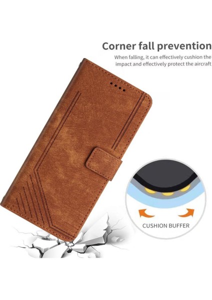 Google Piksel 9 Pro Xl Pu Deri Kart Ekleme Kickstand Için Flip Case (Yurt Dışından)