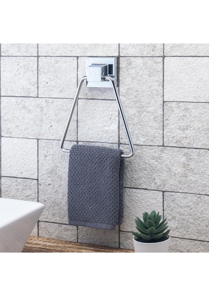Banyo ve Mutfak Havlu Askısı Üçgen Paslanmaz Krom Easyfix