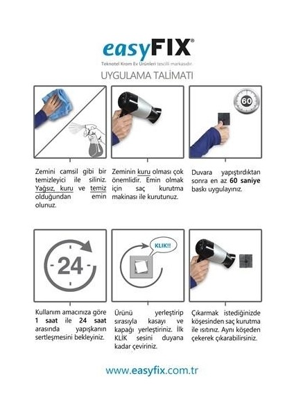 Banyo ve Mutfak Havlu Askısı Üçgen Paslanmaz Krom Easyfix