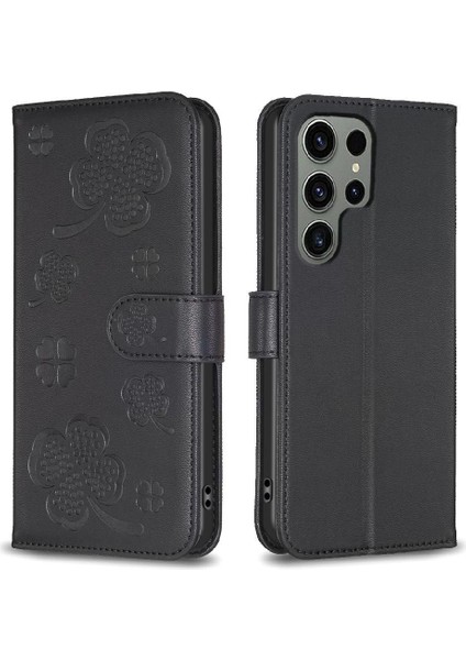 Samsung Galaxy S23 Için Flip Case Ultra 5g Kart Yuvaları Tutucu Kickstand Pu (Yurt Dışından)