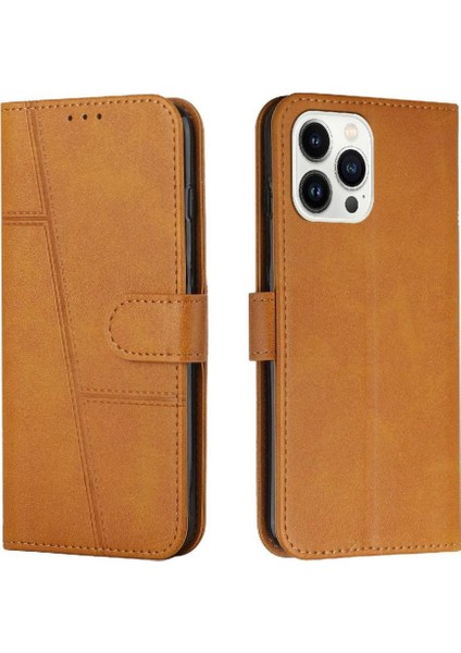 IPhone 16 Için Flip Case Pro Max Kart Ekleme Pu Deri Kickstand Tam (Yurt Dışından)