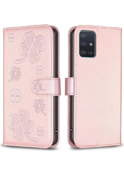 Samsung Galaxy A51 4g Pu Deri Çok Renkli Kart Yuvaları Için Flip Case (Yurt Dışından)
