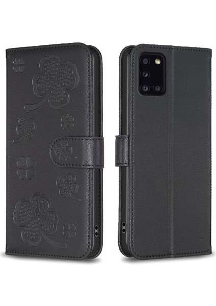 Samsung Galaxy Flip Cüzdan Kart Yuvaları Tutucu Kickstand Yonca Için Flip Case (Yurt Dışından)
