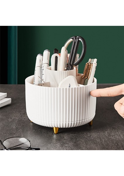 Masa Kalemi Kalem Tutucu 360 ° Dönen Kalem Organizatörleri Masa Depolama Kırtasiye Malzemeleri Organizatör Kalem Kupası - Mavi (Yurt Dışından) fiyatları