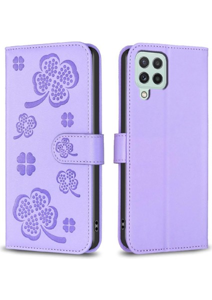 Samsung Galaxy A22 4g Çok Renkli Pu Deri Cüzdan Yonca Için Flip Case (Yurt Dışından) indirimleri