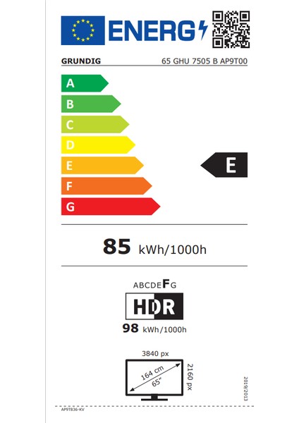 65GHU7505B 65" 165 Ekran Uydu Alıcılı 4K Ultra HD Smart LED TV