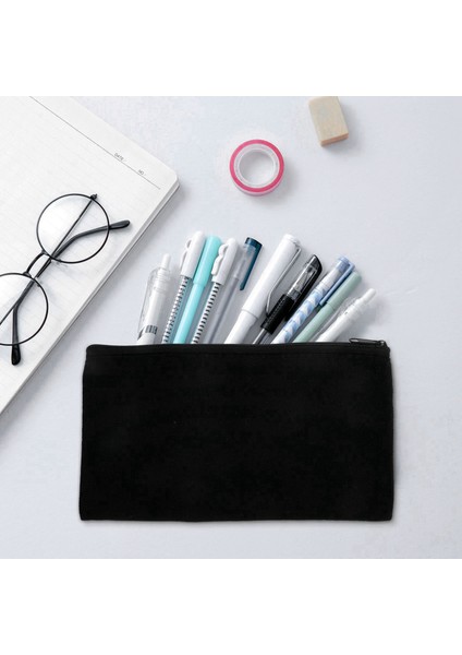 Boş Pamuk Kanvas Dıy Zanaat Fermuarlı Çanta Torbalar Kalem Kutusu Makyaj Kozmetik Tuvalet Sabit Depolama (Yurt Dışından) modelleri