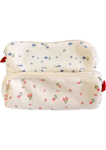 Ins Kendi Yapımı Basit Küçük Kalem Çantası Sevimli Küçük Girly Kalp Mini Kırtasiye Saklama Çantası 2 Paket (Yurt Dışından)