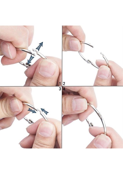 60 Pcs Gevşek Yaprak Bağlayıcı Halkaları 1 Inç Ofis Kitap Halkaları, Nikel Kaplama Çelik Bağlayıcı Halkaları, Anahtar Halkaları, Metal Kitap Halkaları (Yurt Dışından) modelleri