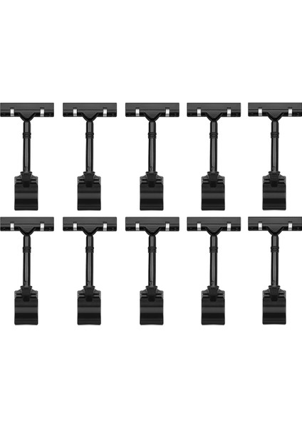 10 Adet Ayarlanabilir Plastik Işaret Tutucu, Klipsli Stil Çift Ekran Klipleri Dönen Yeniden Kullanım Işareti Fiyat Etiketi Mağaza Için (Yurt Dışından)