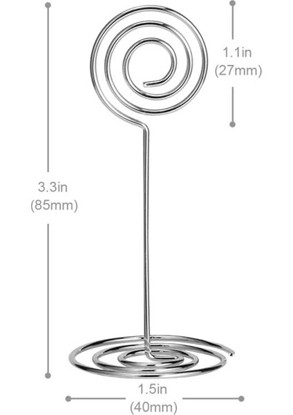 24 Paket Yer Kartı Sahipleri Masa Numarası Sahipleri Düğün Ofis Adı Notu Menü Klipleri Için Tel Masa Fotoğraf Tutucu (Gümüş) (Yurt Dışından) fiyatları