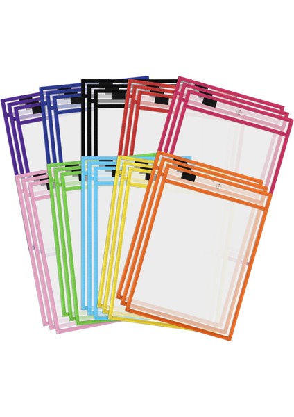 30 Paket Kuru Silme Cepleri Pvc Şeffaf Dikişli Kuru Silme Dosya Çantası Yeniden Kullanılabilir Kuru Silme Çantası (Yurt Dışından) fiyatları