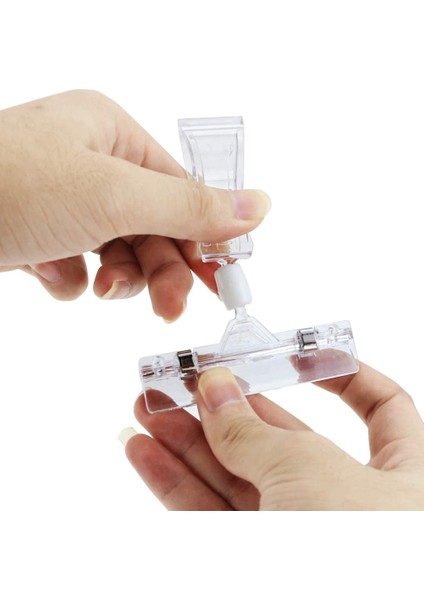 25 Paket Plastik Mal Burcu Klipsi Dönebilen Klipsli Tutucu Ekran Klipsi Tutucu Standı Fiyat Ekran Tutucular, Şeffaf (Yurt Dışından) fırsatları