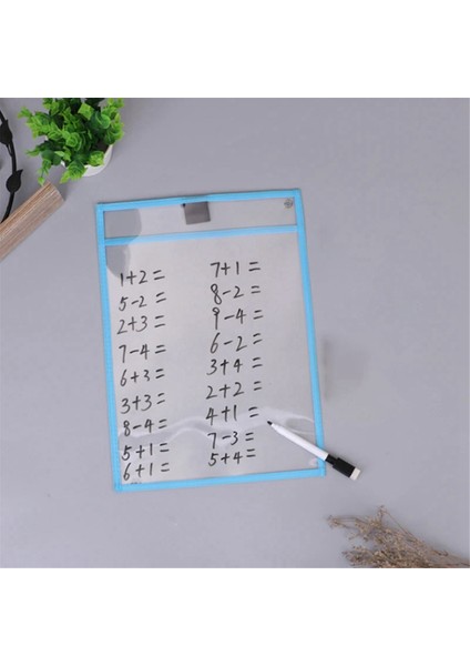 10 Adet Şeffaf Dosya Cep Klasör Kollu Büyük Boy Yeniden Kullanılabilir Kuru Silme Temizle Kırtasiye Depolama Klasörü Dosya Kılıfı (Yurt Dışından) fiyatları