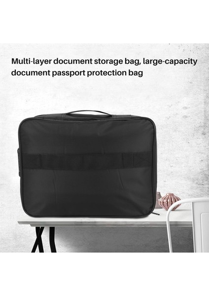 Önemli Dosya Cebi Tutucu, Belge Düzenleyici Kutusu, Güvenli Kod Kilidi ile Oxford Su Geçirmez Belge Saklama Çantası (Siyah) (Yurt Dışından) fiyatları