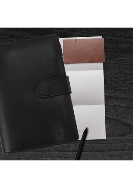 A6 Pu Deri Defter Manyetik Kişisel Planlama Bağlayıcı 12 Bağlayıcı Cepli Bağlayıcı Fermuar Klasörü Fatura Planlama H (Yurt Dışından)