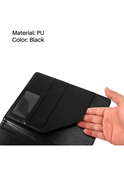 A5 Belge Çantası Dosya Klasörü Pano Iş Ofisi Finans Okul Malzemeleri (Siyah) (Yurt Dışından) fırsatları