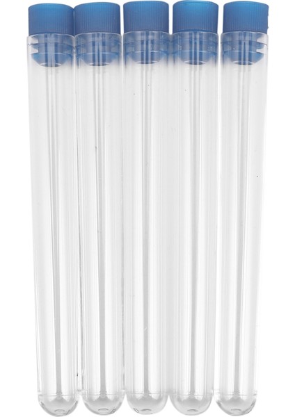 200 Adet Şeffaf Plastik Test Tüpleri Mavi Döner Kapaklı Kapaklı Örnek Kapları Şişeler Itme Kapakları 12X60MM (Yurt Dışından)