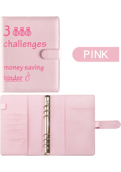 100 Zarf Mücadelesi Bağlayıcı Tasarruf Mücadeleleri Kitap Para Tasarrufu Planlayıcısı Bütçe Bağlayıcı, Pembe (Yurt Dışından) modelleri